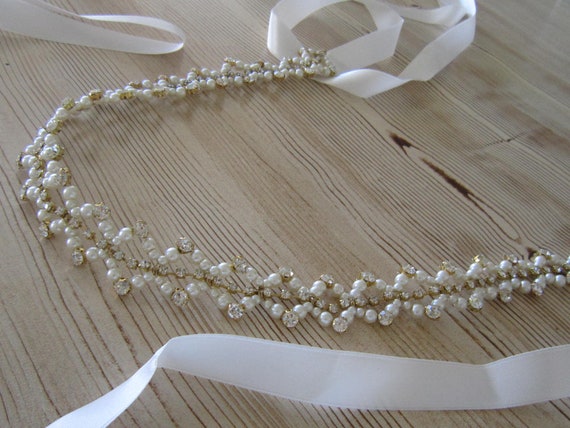 gold beaded belt for dress EYM B036