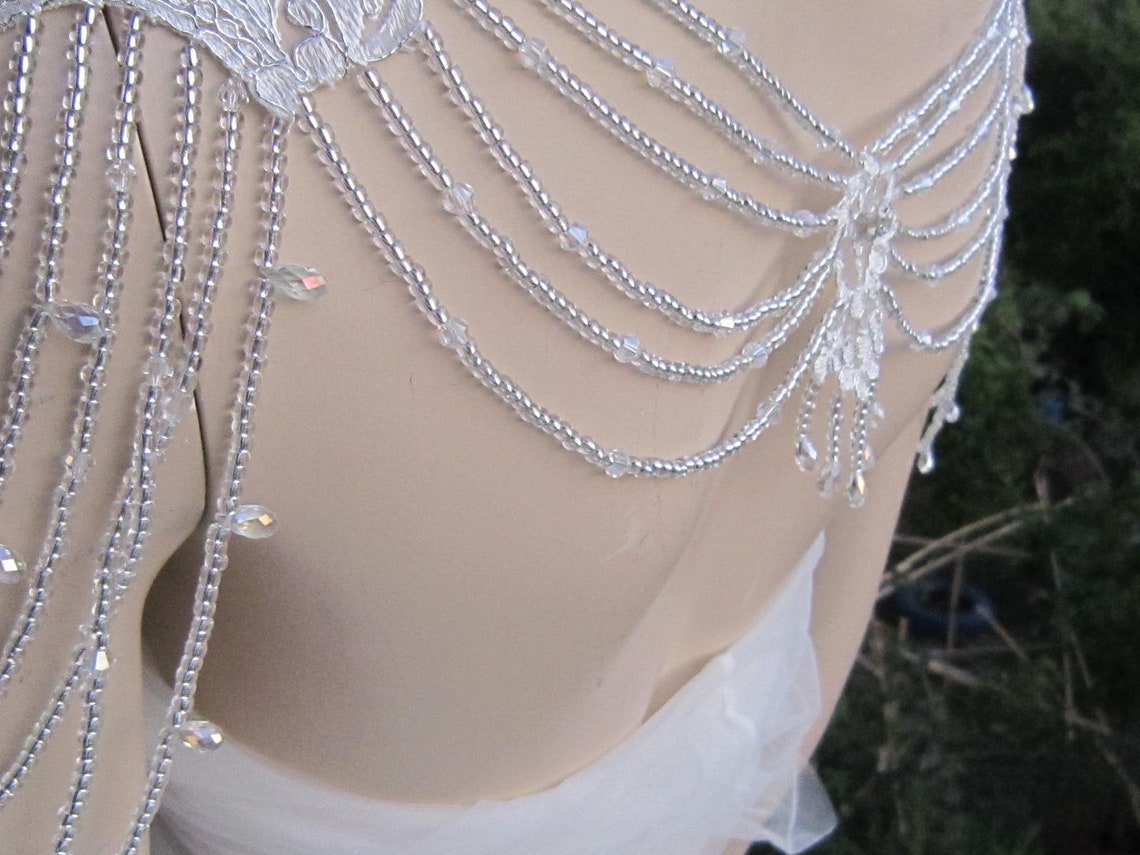 Ivory Beaded Lace Hannah Cf