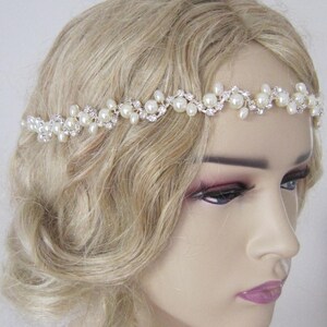 Ivory pearl Wedding headband, Bridal headpiece, Bridal headpiece, Wedding Hairpiece