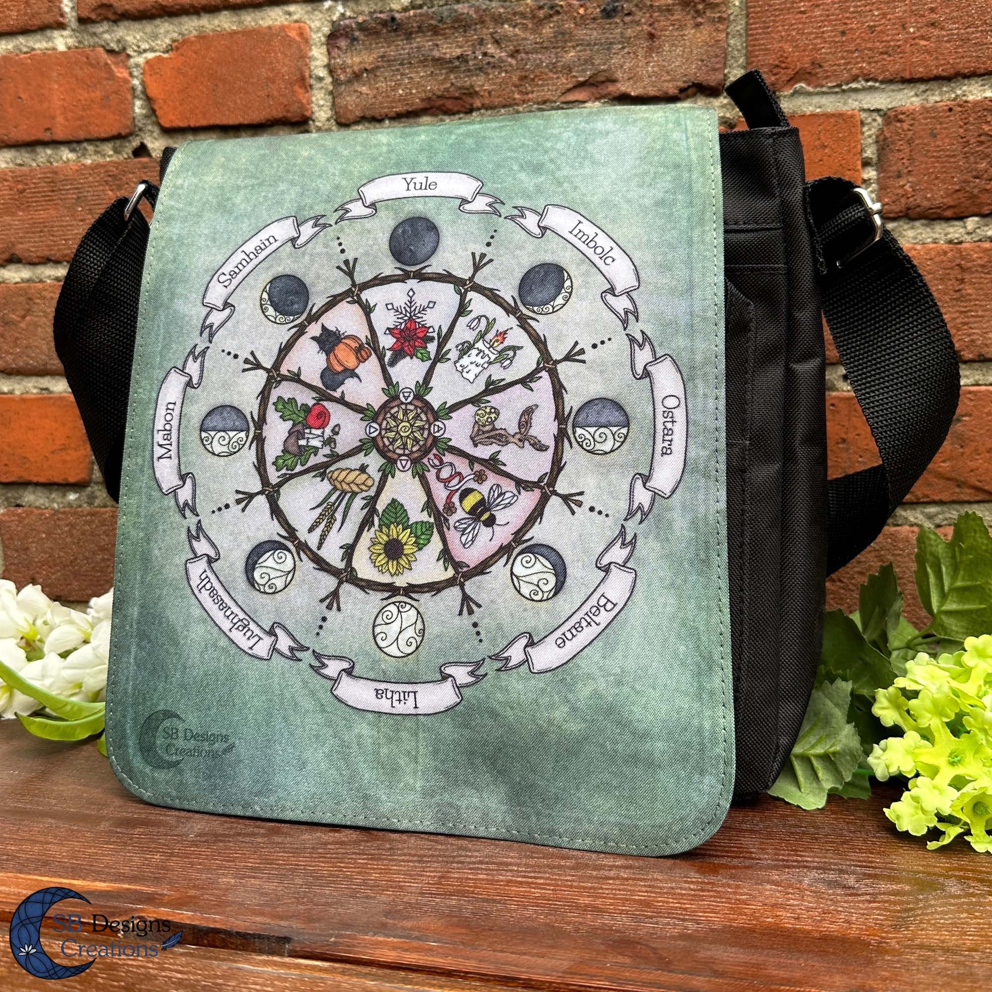Wheel of the Year Shoulder Bag | Witchy Vibes | Pagan