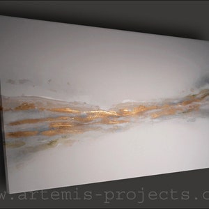 Duży obraz abstrakcyjny, 160 x 110 cm, XXL, złoty liść, złoty krajobraz, krajobraz, oryginał