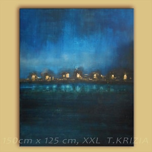 Tamanho XXL, Pintura Abstrata Grande, GRANDE FORMATO, 150 cm x 125 cm, Única, ORIGINAL!