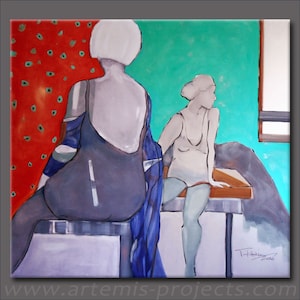 Large Abstract Painting, Large image 160 x 150 cm, XXL Size, Original! Unique