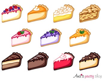 Clipart cheesecake, clipart torta, cheesecake tradizionale, torta di mele, torta di zucca, torta al limone, cheesecake al cioccolato, cheesecake di velluto rosso