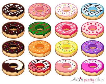 Clipart ciambella, clipart ciambella, clipart dolce, clipart dessert, clipart pasticceria, clipart compleanno