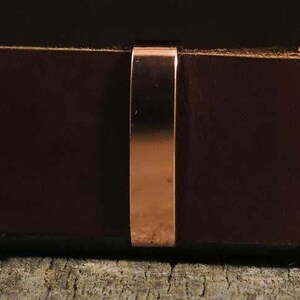 Copper Keeper - Solid Copper Buckle Belt Keeper - Solid Copper - Polished - Patina - Belt - www.thecopperbuckle.com