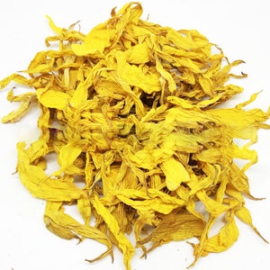 Organic Dried Sunflower petals / Available 2oz-32oz 57g-907g / Best Quality / Helianthus petals image 1