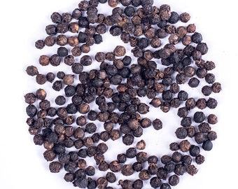 Organic Belem Pepper / Black Belem Peppercorns / Brazilian Black Pepper/ Available from 2oz-32oz