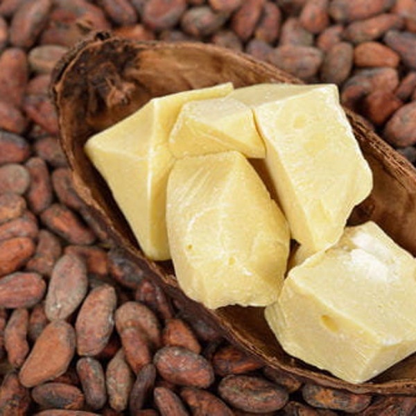 Organic Raw Cocoa butter / Available from 2oz-32oz (57g-907g)