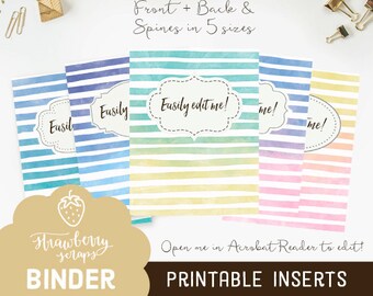 flamingo binder covers 5x set covers spines binder etsy