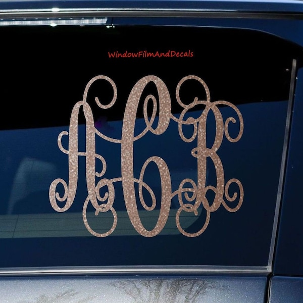 Car Window Letter Decal Etsy