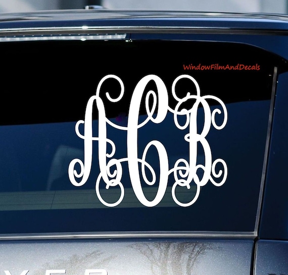 Custom Monogram Decal Sticker