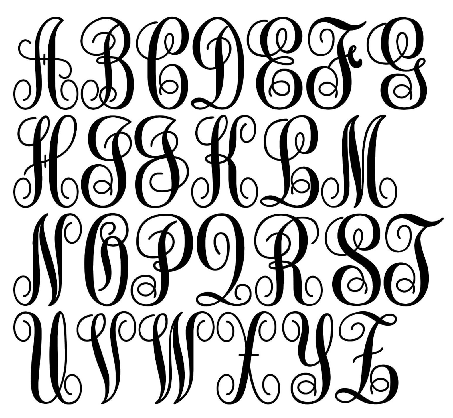 Custom Circle Vine Monogram Car Window Decal Personalized - Etsy