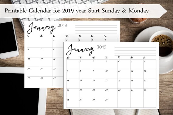 2019 printable calendar 2019 wall calendar editable calendar pages monthly desk calendar printable pdf calender 2019 calendar printable 2019 printable calendar editable