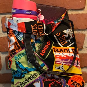 Halloween Trick-or-Treat Bag, Reversible Tote Bag, small book bag, Lunch/Snack bag, kids bag, reusable fabric bag