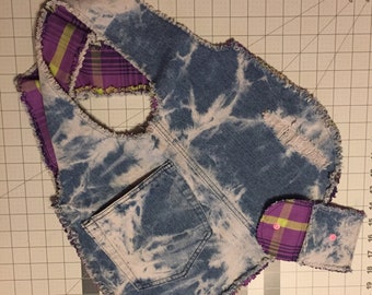 Recycled denim hobo bag