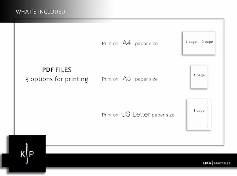 A5 Printable Half Sheet Calendar 2025 2025 Minimal Year Planner Inserts
