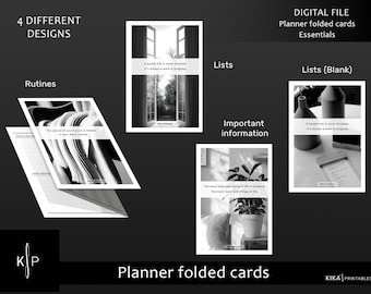 Printable Planner Cards | Functional Journaling Deco (PDF Pattern) - CD006