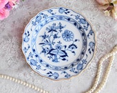 Meissen vintage plate porcelain dish plate Meissen Germany plate german floral porcelain dish