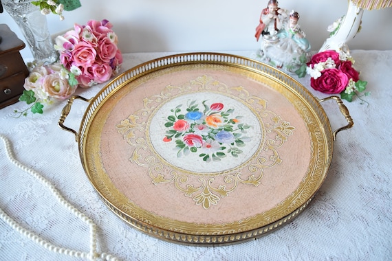 Large round clearance decorative tray