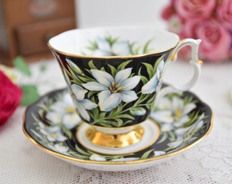 Provincial Flowers Madonna Lilly Royal Albert tea cup english tea cup set tea cups duo english porcelain bone china teacup