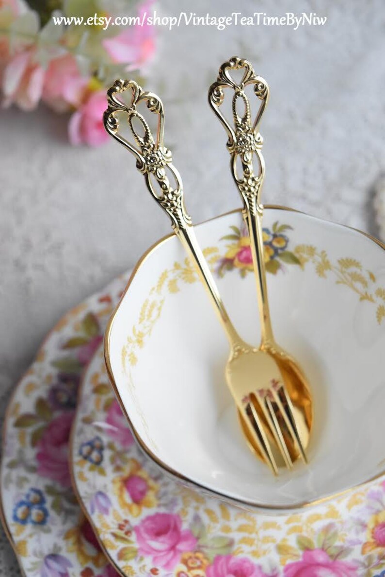 Vintage Teaspoon Cake Spoon Coffee Spoons and Forks Etsy