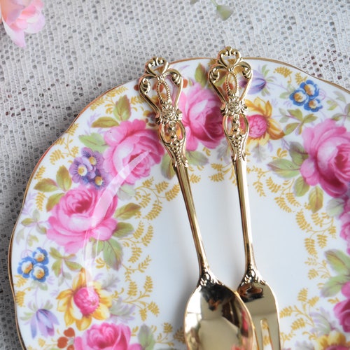 Vintage Teaspoon Cake Spoon Coffee Spoons and Forks Etsy