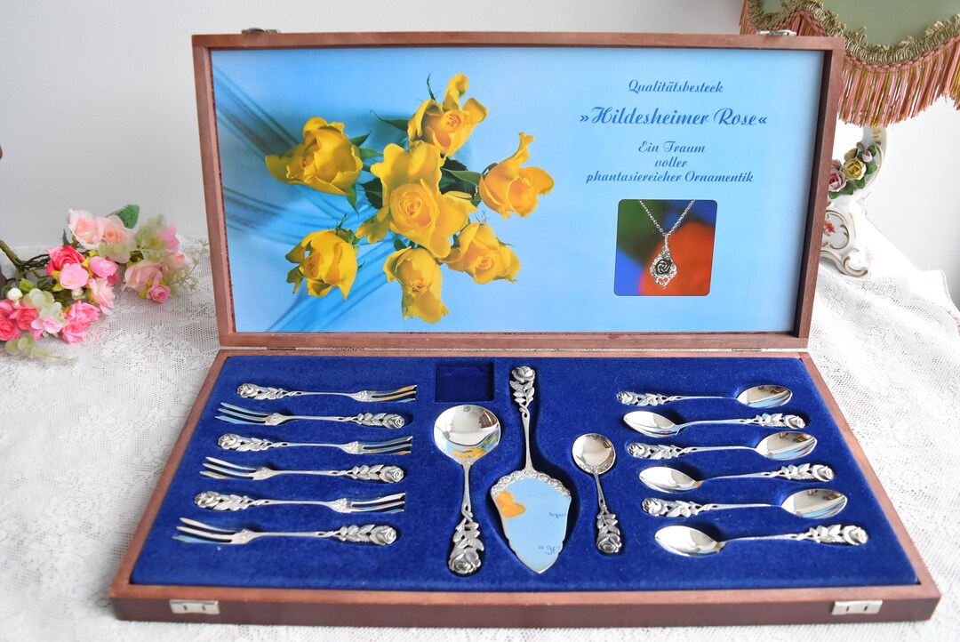 Antiko 100 Vintage Silver Spoon Set Teaspoons Coffee Spoons Silver