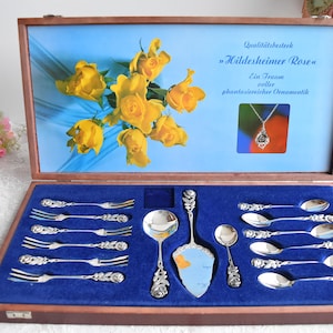 Antiko 100 Vintage Silver spoon set Teaspoons coffee spoons silver platet 16 pieces silverware