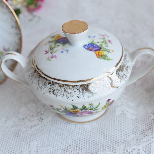 Coffee set vintage floral tea set No shops Stamp tea cup set polish porcelain european teacup set for six