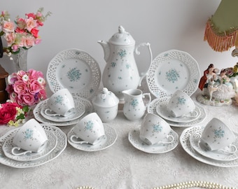 Schumann Arzberg Bavaria Porcelain Tea Set – Vintage Floral Elegance