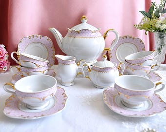 偉大な KPM パニエアンティークアフタヌーンティーハンドペイント 工芸品