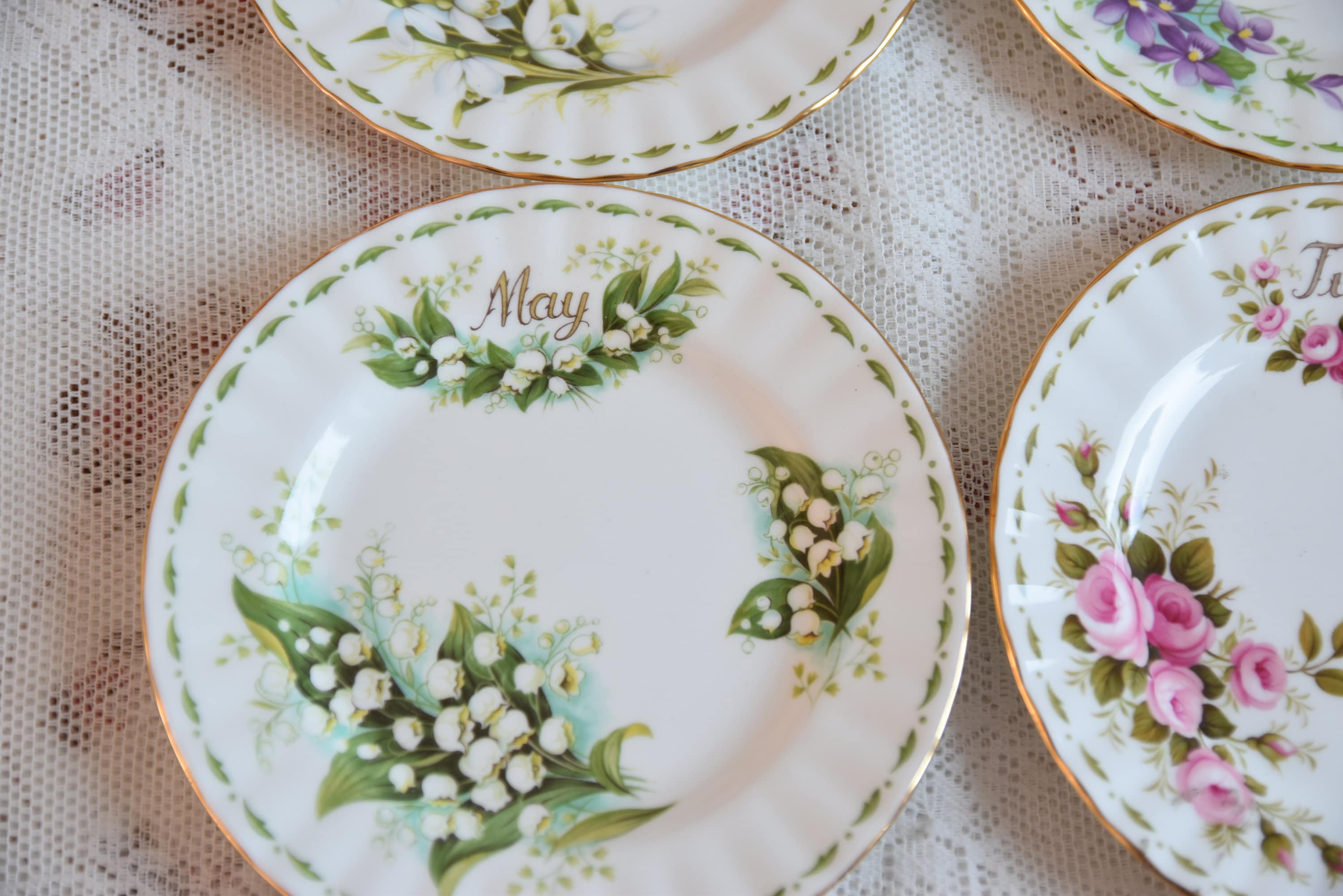 Flower of the Month Royal Albert Plate Set Full for 12 - Etsy
