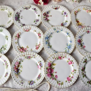 Flower of the month Royal Albert plate set full for 12