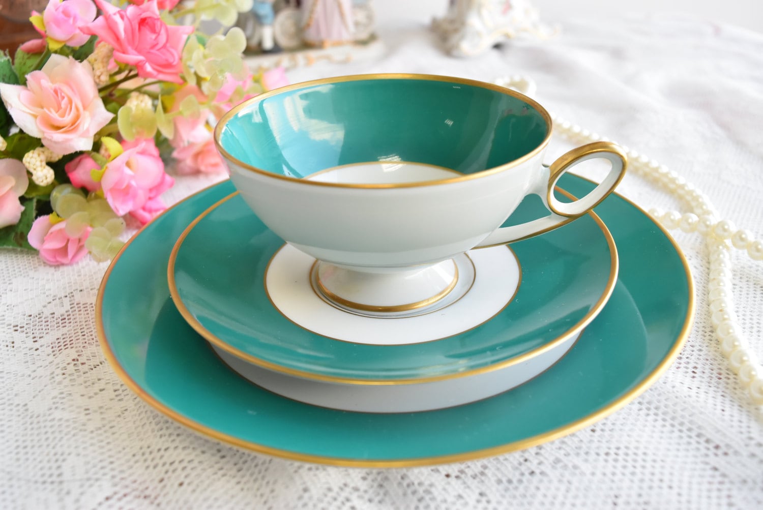 German Tea Cup Vintage Tea Cup Set Hutschenreuther Germany Tea Etsy