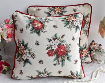 Christmas decorations tapestry cushion cover