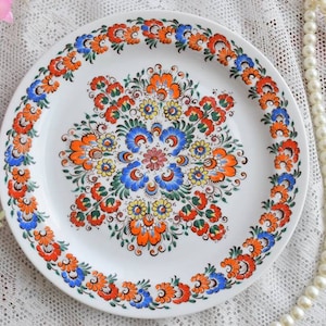 Vintage handpainted porcelain dessert plate Wawel made in Poland dessert dish vintage porcelain