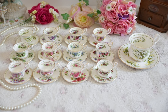 Miniature Tea Service - Floral China Tea Set