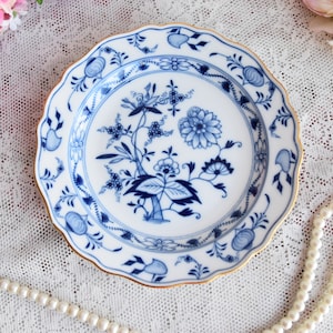Meissen vintage plate porcelain dish plate Meissen Germany plate german floral porcelain dish