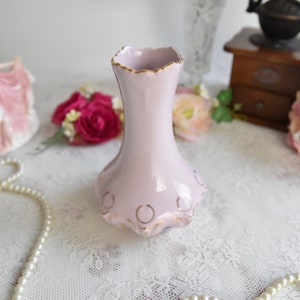 Vintage vase small porcelain vase porcelain small vase  vintage vase rose perfored porcelain vintage porcelain