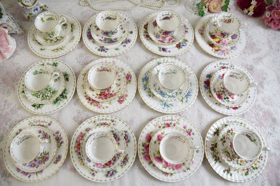 今月の花 ロイヤルアルバート イギリス 完成品 12ヶ月