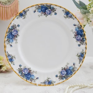 Moonlight Rose Royal Albert cake platter dinner plate