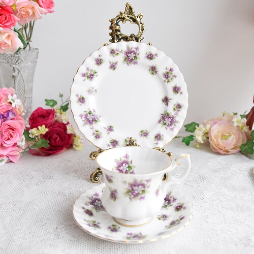 English Tea Cup Floral Tea Cup Set Royal Albert Tranquillity Etsy