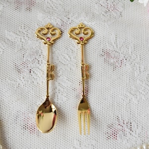 NEW Vintage style spoon set, tea spoon, coffee spoons and forks, dessert spoons