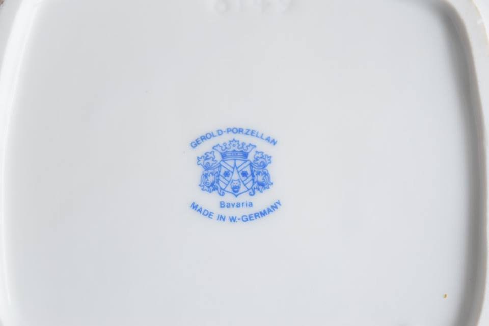 Vintage Porcelain Plate Dish Plate Gerold Porzellan Bavaria
