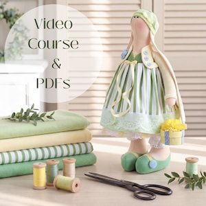 Tilda Bunny Girl Doll Sewing Tutorial | DIY Easter Doll (PDF Pattern) | English