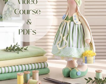 Tilda Bunny Girl Doll Sewing Tutorial | DIY Easter Doll (PDF Pattern) | English