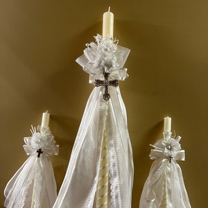 Baptism and Christening Greek Candles Baptism Lambatha / Lambada ...