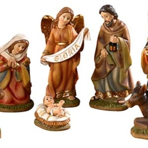 Behold Your King Nativity Scene Figures, 11 Piece Christmas Nativity Set - 4.5&quot; H