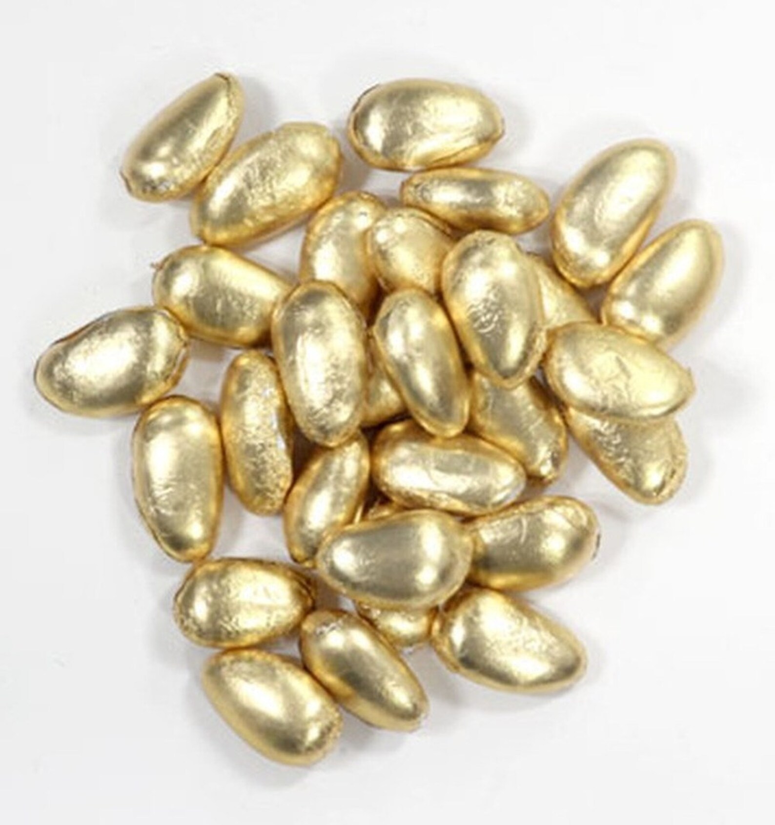 Gold Wrapped Jordan Almonds Italian Gold Dragees 1 LB Box Etsy